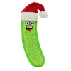 Tuffy Holiday Funny Food Pickle Santa Hat