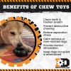 Tractor Tire Nylon Dog Chew Toy for Super Chewers  & FDA Compliant