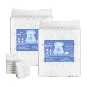 VEVOR Disposable Dog Diapers, Super Absorbent Female Dog Diapers, 360° Leak-Proof Female Doggy Pet Diaper with Wetness Indicator for Heat Period
