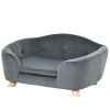 Miniature Dog / Cat Couch w/ Washable and Removable Cushion, Waterproof Cover, Gray