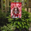 Welsh Springer Spaniel My Valentine Garden Flag Mailbox Flag Decorative Yard Flag Banner Outside Patio Artwork Yard Flower Beds, Garden Size