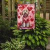 Goldendoodle My Valentine Garden Flag Mailbox Flag Decorative Yard Flag Banner Outside Patio Artwork Yard Flower Beds, Garden Size, Multicolor