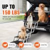 VEVOR Dog Stair for Cars, Wide 5-step Dog Car Steps, Folding Dog Car Ramp with Nonslip Surface, Portable Pet Steps Lightweight Aluminum for Car
