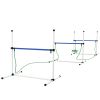 6 Piece Dog Agility Training Equipment Set with 3 Hurdles, Spray Water Tube, Whistle, Carry Bag, White