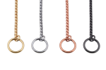 Slip Snake Show Chain Collar (22 in x 2.4mm)