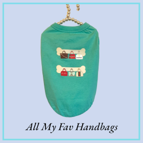 All My Fav Handbags- Dog Tee (size: small)