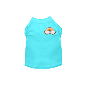 Chenille Rainbow (Color: Aqua, size: medium)