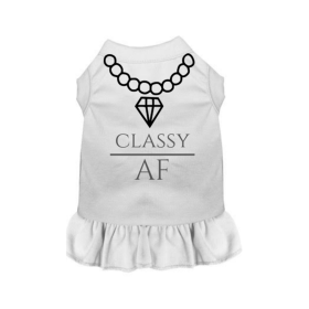 Classy AF (Color: White, size: X Large)
