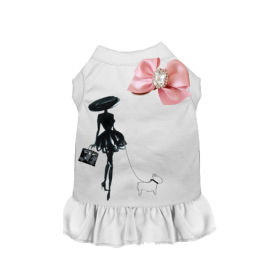 Classy Lady and Frenchie (Color: White, size: small)