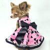 Dog Dress All Aflutter Pink and Black