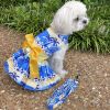 Dog Dress Catching Waves with Matching Leash