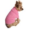 Dog Cable Knit Sweater Combed Cotton