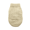 Dog Cable Knit Sweater Combed Cotton