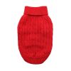 Dog Cable Knit Sweater Combed Cotton