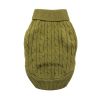 Dog Cable Knit Sweater Combed Cotton