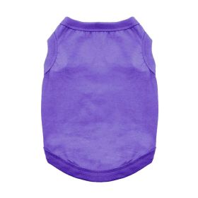Dog Cotton Tank (Color: Ultra Violet, size: X-Small)