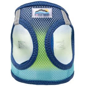 Dog Choke Free Harness American River Ombre Collection (Color: Northern Lights, size: large)