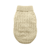 Dog Cable Knit Sweater Combed Cotton