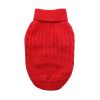 Dog Cable Knit Sweater Combed Cotton