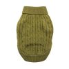 Dog Cable Knit Sweater Combed Cotton