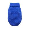 Dog Cable Knit Sweater Combed Cotton