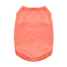 Dog Cotton Tank (Color: Coral, size: 3X-Large)