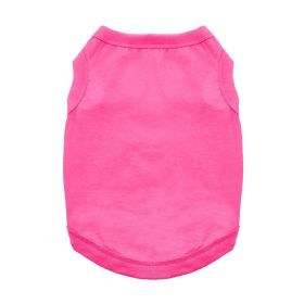 Dog Cotton Tank (Color: Raspberry Sorbet, size: 3X-Large)