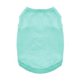 Dog Cotton Tank (Color: Teal, size: 3X-Large)