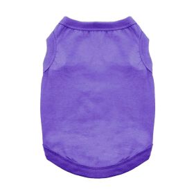 Dog Cotton Tank (Color: Ultra Violet, size: 3X-Large)