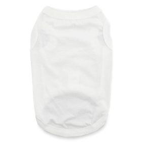 Dog Cotton Tank (Color: White, size: X-Large)