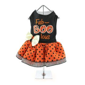 Dog Halloween Harness Dress (Color: Fab-BOO-lous, size: X-Large)