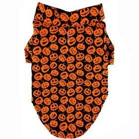 Dog Halloween Camp Shirts (Color: Halloween Jack-o-Lanterns, size: XX-Small)