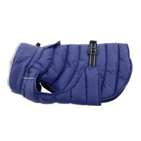 Coat Puffer Alpine Extreme Weather (Color: Navy Blue, size: large)