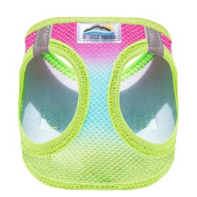 Dog Choke Free Harness American River Ombre Collection (Color: Rainbow, size: medium)