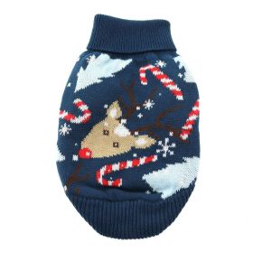 Dog Holiday Ugly Reindeer Sweater (size: medium)