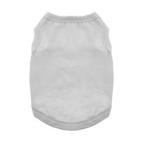 Dog Cotton Tank (Color: Glacier Gray, size: large)