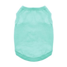 Dog Cotton Tank (Color: Teal, size: large)