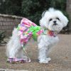 Dog Pink Hawaiian Floral Harness Dress with Matching Leash