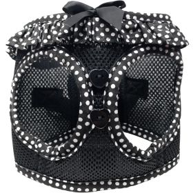 Dog Choke Free Harness American River Polka Dot Collection (Color: Black and White Polka Dot, size: X-Small)