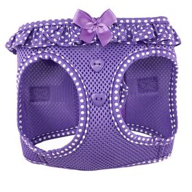 Dog Choke Free Harness American River Polka Dot Collection (Color: Paisley Purple Polka Dot, size: small)