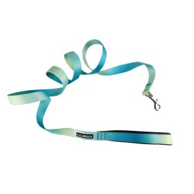 Leash American River Ombre (Color: Aruba Blue, size: 1 inch wide x 6 feet long)