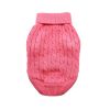 Dog Cable Knit Sweater Combed Cotton