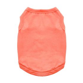 Dog Cotton Tank (Color: Coral, size: small)