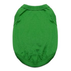 Dog Cotton Tank (Color: Emerald Green, size: small)