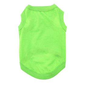 Dog Cotton Tank (Color: Green Flash, size: small)