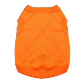 Dog Cotton Tank (Color: Sunset Orange, size: small)