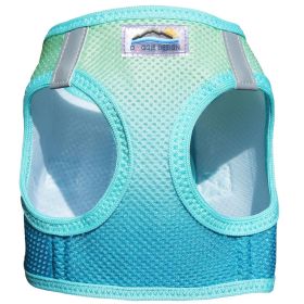 Dog Choke Free Harness American River Ombre Collection (Color: Aruba Blue, size: small)