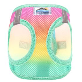 Dog Choke Free Harness American River Ombre Collection (Color: Beach Party, size: small)