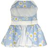 Dog Blue Daisy Dress with Matching Leash