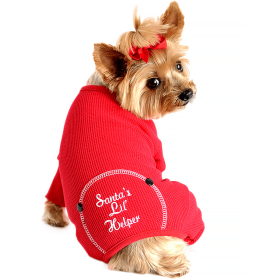 Dog Pajama 'Christmas" (Color: Santa's Lil' Helper, size: medium)
